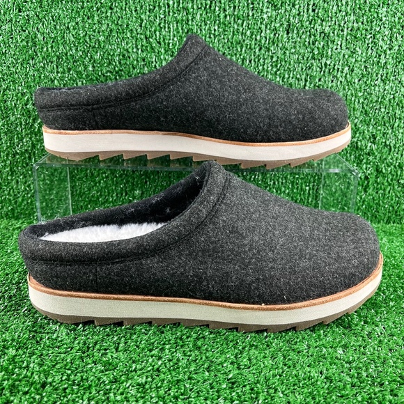 NEW Merrell Juno Wool Clog Comfort Slippers Dark Gray Mens - Picture 1 of 8